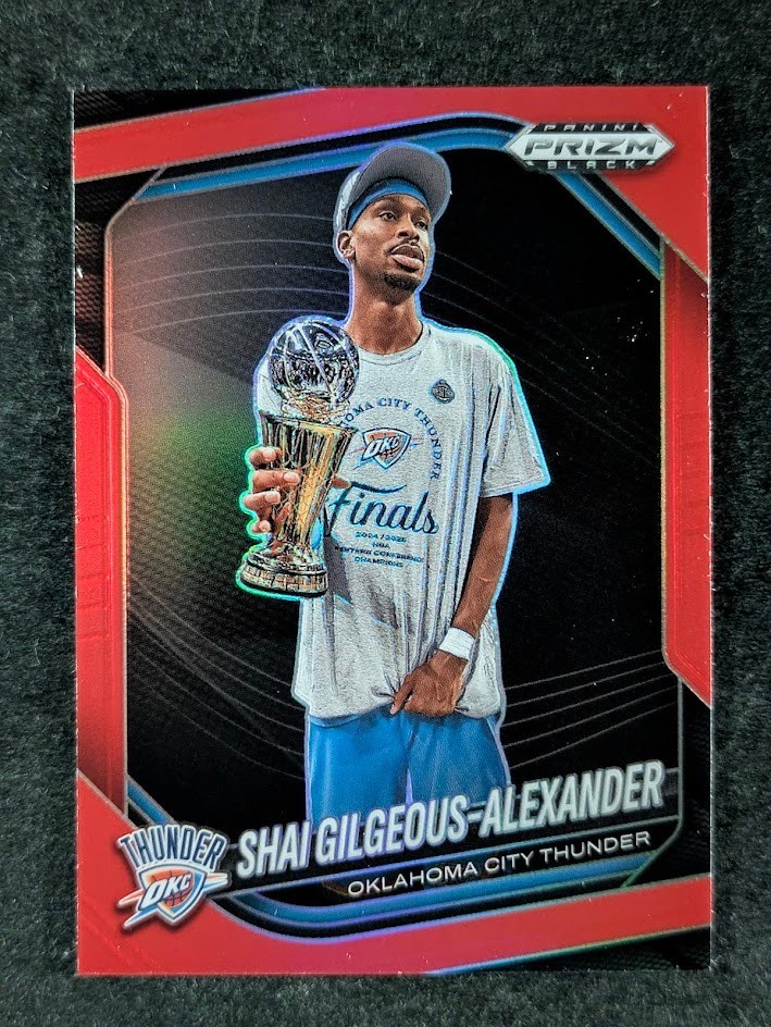 2024-25 Panini Prizm Black SHAI GILGEOUS ALEXANDER 292/299 Red Prizm SP #164