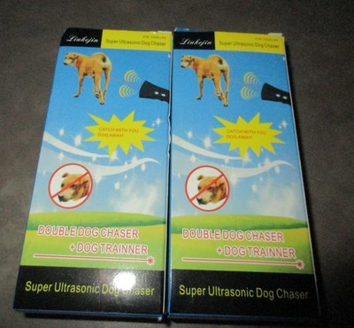 2 Liukejin Super Ultrasonic Dog Chaser Dog Trainer - NIB