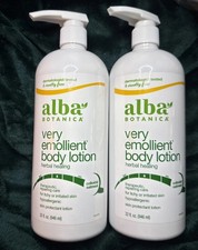 2 X Alba Botanica Very Emollient Body Lotion, Herbal Healing, 32 Oz DISCONTINUED