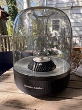 Harman Kardon Aura Studio Wireless Home Speaker Speakerphone Works Need Cleaning
