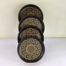 Denby Arabesque Salad Cake Sandwich Plates x 4 21cm 8 1/4"