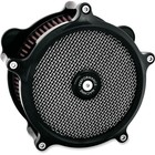 Performance Machine Super Gas Air Cleaner Black for HD Twin OPEN BOX 0206-2151-B