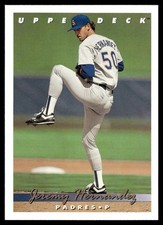 1993 Upper Deck #811 Jeremy Hernandez San Diego Padres Baseball Card