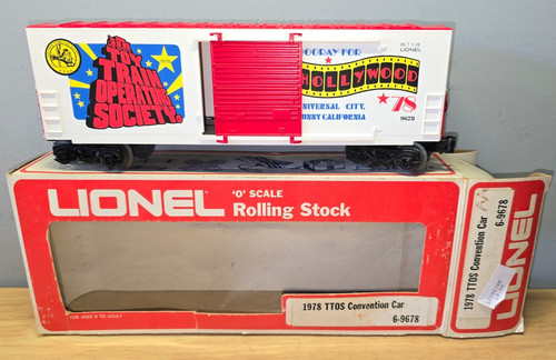 Lionel 6-9678 TTOS 1978 Convention Car Boxcar Hurra für Hollywood Spur O mit Box | Zustand: New