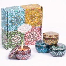 Soy Wax Scented Candles 2.5oz, 60H Burn, Cocoa, Jasmine, Vanilla  Lemon