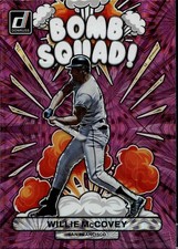 2023 Donruss #BS4 Willie McCovey Bomb Squad Pink Fireworks