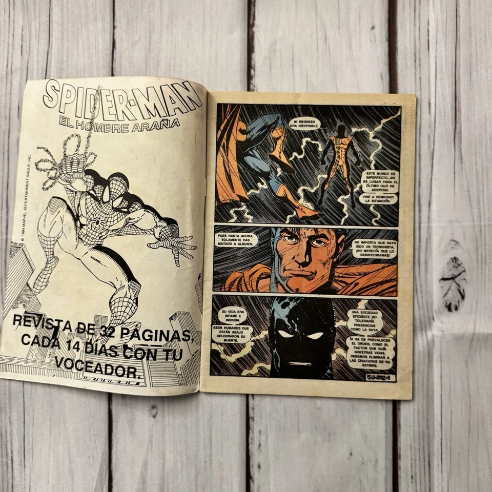 Superman Contra Un Tanto Mortal Mexico Spanish #137 #212 Comic Lot Kyprton - Image 4 of 4