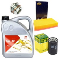 MotoröL Filter Set 5W-40 5 Liter + ÖLablassschraube FüR Audi Coupe 100 80 2.6