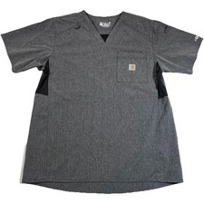 Carhartt Force Modern Fit Scrub Top Vented Work Shirt Nurse Men's Size Medium