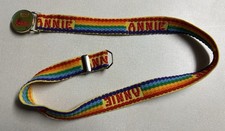 VTG Little Orphan Annie Leapin  Lizards Rainbow Elastic Belt 80  s