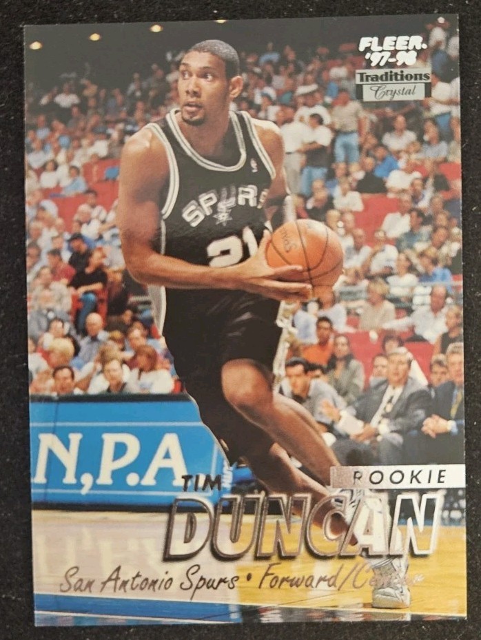 1997-98 Fleer Traditions Crystal #201 Tim Duncan Rookie