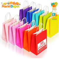 PapiertüTen Mit Henkel Bunt Kraft 15X8X21Cm 50 StüCk GeschenktüTen