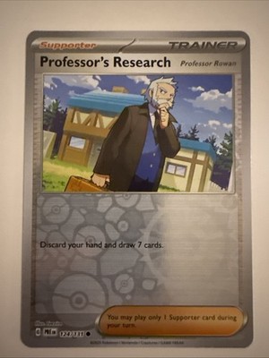Pokemon - Professor s Research - Prismatic Evolutions - 124/131 - Reverse Holo