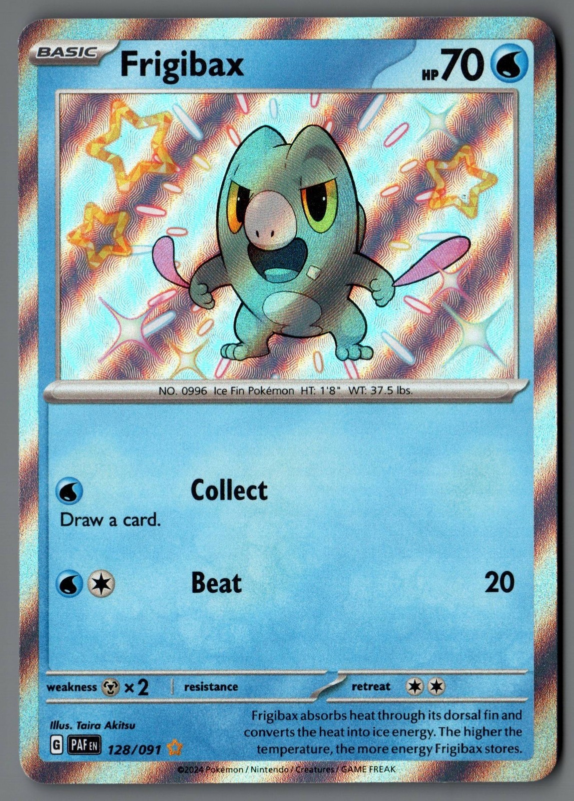 Frigibax 128/091 SV: Paldean Fates Pokemon Card
