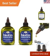 Natural Scent Biotin Hair Oil - 7.1 Fl Oz Bottles to Strengthen Hair Growth