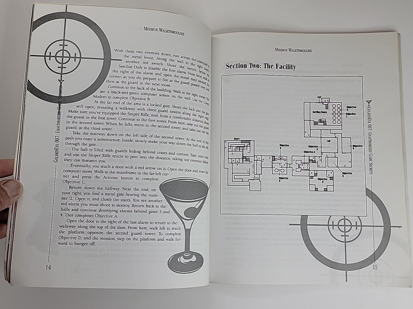 1997 Prima GoldenEye 007 Game Secrets book Strategy Guide walkthrough maps