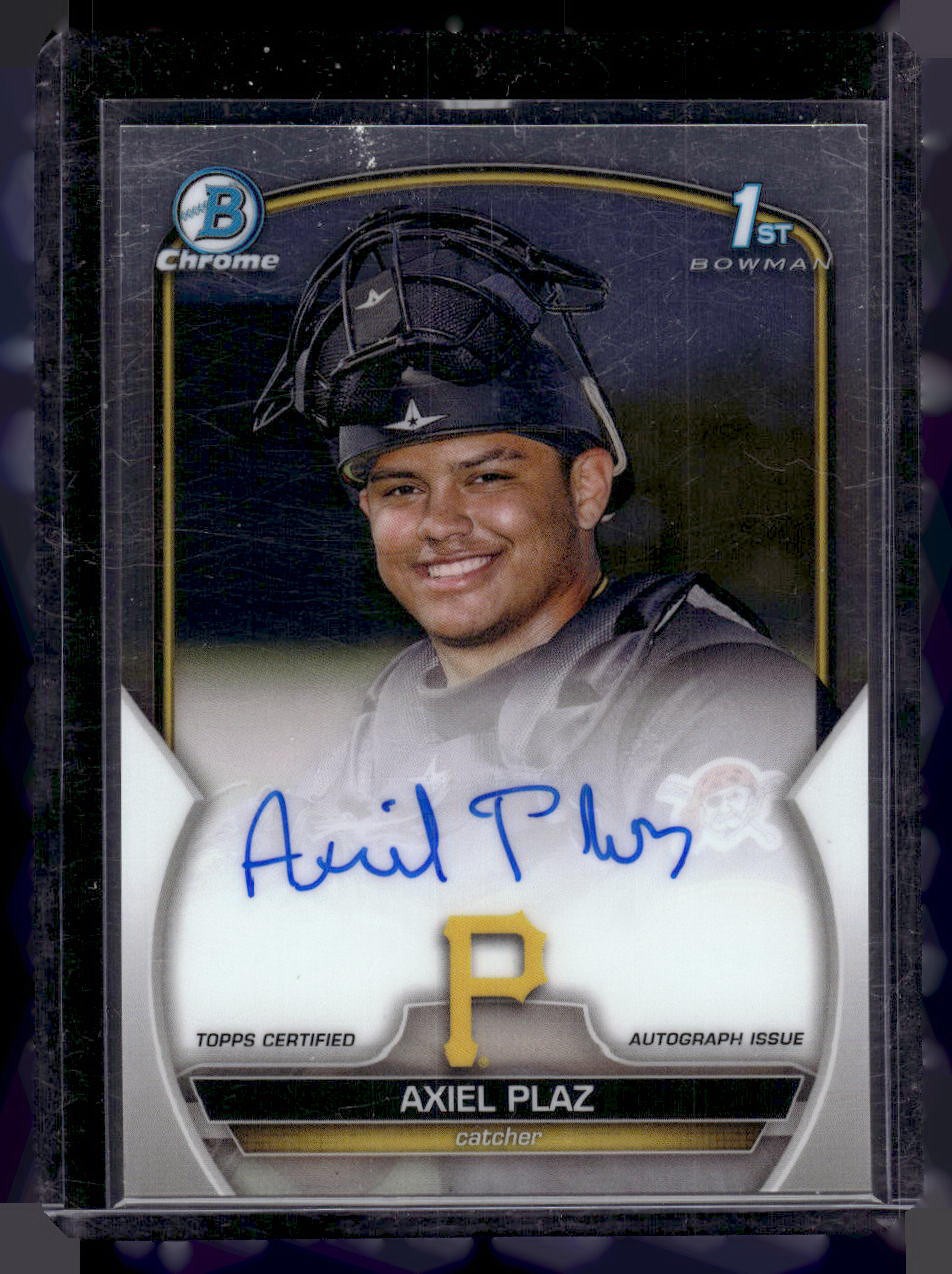 2023 Bowman Chrome #CPA-APL Axiel Plaz Prospect Autographs