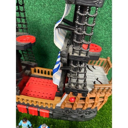 Fisher Price Toy Pirate Ship (2006). Imaginext Mattel Adventures Retired Figures - Picture 8 of 13