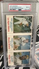 1975 Hostess Messersmith/Yount/Oliver Hand Cut Panel PSA 8 HOF RARE Rookie