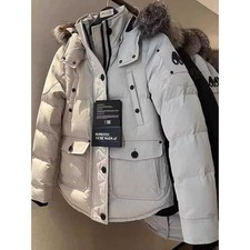 Moose Knuckles Women's Goose Down Short Hooded Jacket