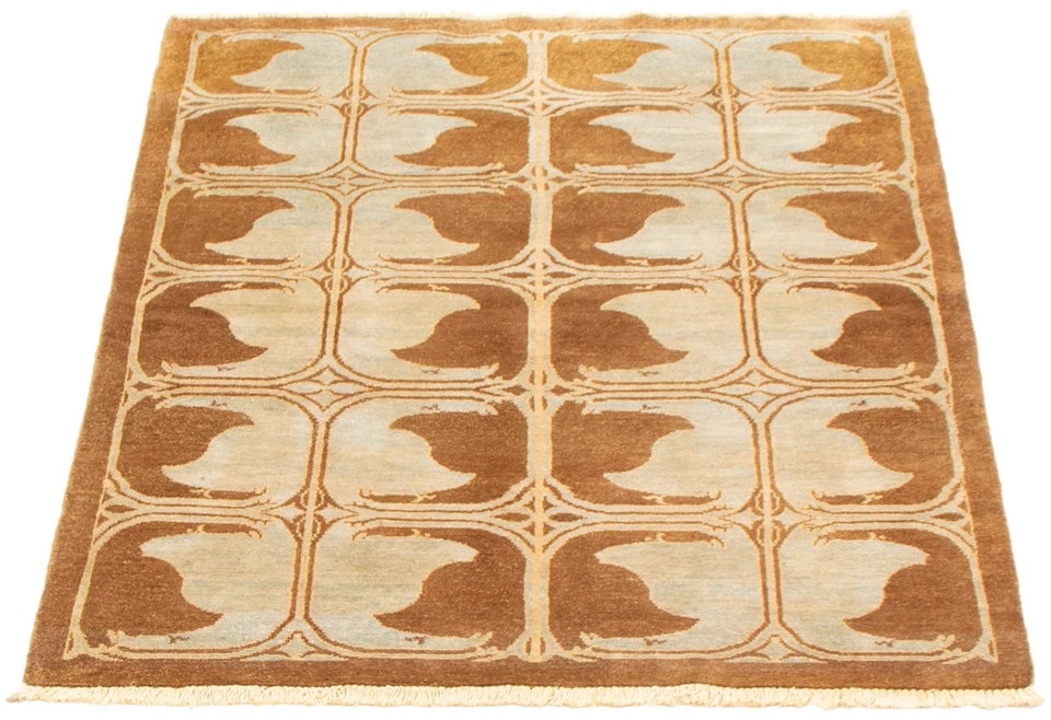 4'0" x 5'8" Hand Knotted Oriental Carpet Traditional Wool Area Rug - Image 3 of 4