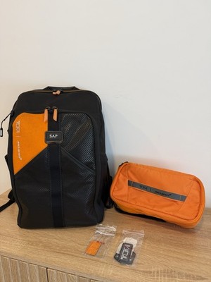 TUMI x McLaren Velocity Backpack Black/Orange Solid 