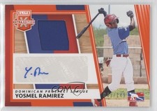 2022 Panini Elite Extra Edition Orange 43/149 Yosmel Ramirez #DMS-YR Auto uk2