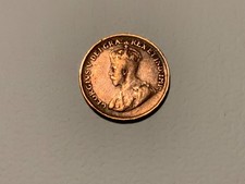 1933 Canada 1 ONE SMALL CENT - King George V RED