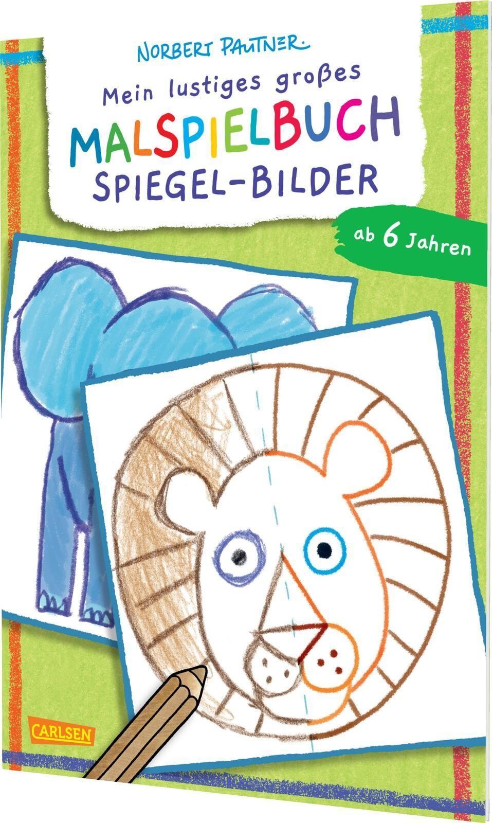 Mein lustiges großes Malspielbuch: Spiegel-Bilder (ab 6 Jahren) Norbert Pautner