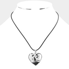 Cancer- Zodiac Heart Layered Pendant Necklace