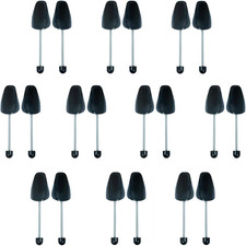 Ahberxig 10 Pairs Plastic Shoe Trees for Men Black 