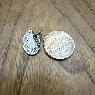 James Avery Artist's Palette Sterling Silver Charm 3/4"