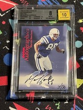 1999 SkyBox Premium Autographics Marvin Harrison #38 Red Foil 1/50 BGS 10 Auto