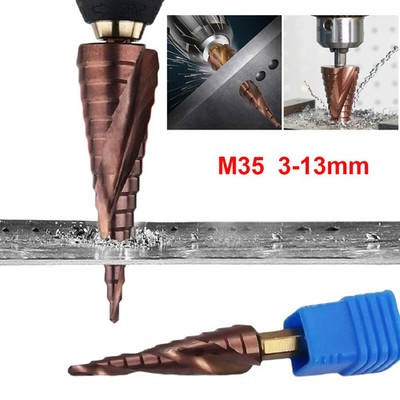 M35 HSS-Co Cobalt Step Drill Bit 3-13mm HSS CO Hex Shank Stepped Drill Bit Hex S