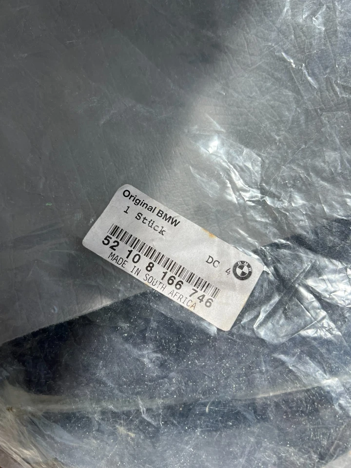 New Nos Bmw 5 E34 Genuine Front Sport Seat Cover Leather Backrest Silbergrau - Image 2 of 4