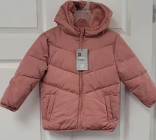 Swiss Tech Toddler Girl Puffer Jacket with Hood size 4T 