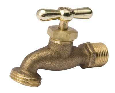 12 Pack Hose Bibb, Standard, Brass, 3/4-In. Hose 103-004