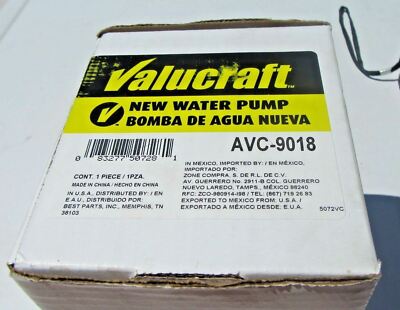 Valucraft by AutoZone AVC 9018 Engine Water Pump for sale online | eBay Valucraft by AutoZone AVC 9018 Engine Water Pump for sale online | eBay