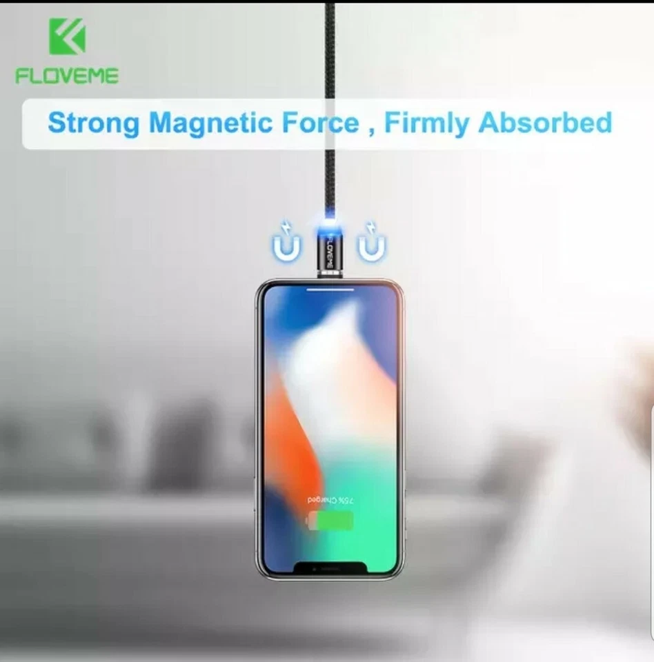 Floveme magnetic cable with Iphone Charger - Image 2 of 4