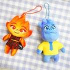 Disney Pixar Elemental Ember&Wade Couple Plush Key Ring Chain Toy Bag Accessory