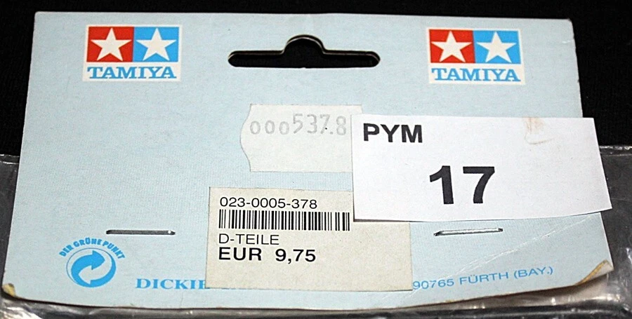 Rare Vintage Tamiya D-Teile 5378 in über 20 Jahre alter Original Verpackung - Bild 2 von 2