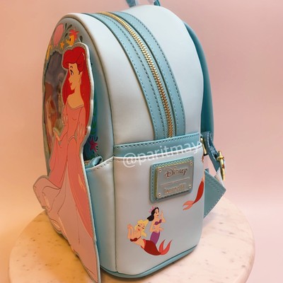 Loungefly Disney The Little Mermaid Lenticular mini backpack Set Loungefly Disney The Little Mermaid Ariel Lenticular Mini  main image 3