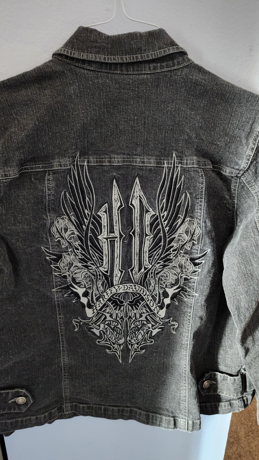 harley davidson denim jacket women's Gem