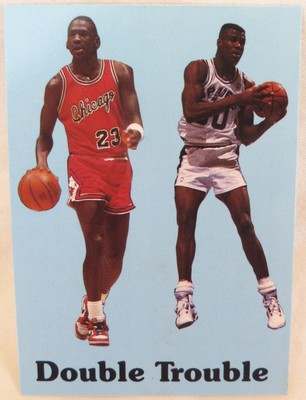 Michael Jordan David Robinson Double Trouble 1990s Oddball Card