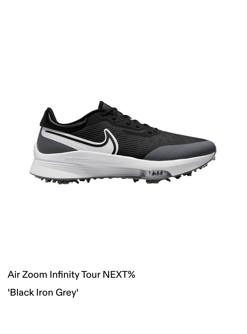 Nike Air Zoom Infinity Tour Next% Black Iron Grey DC5221-015 Golf Cleats size 13 s-l400.jpg main image 3