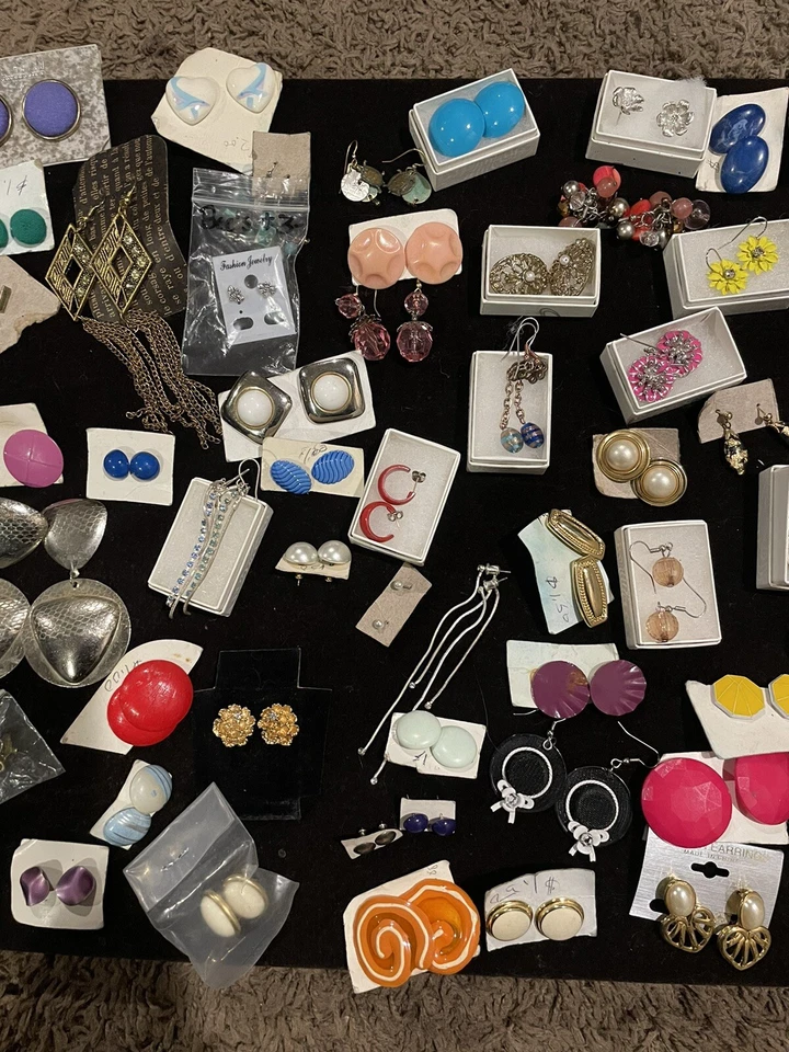 LEER DESCRIPCIÓN!! 20 pares de pendientes vintage hasta ahora Foto 2 de 4