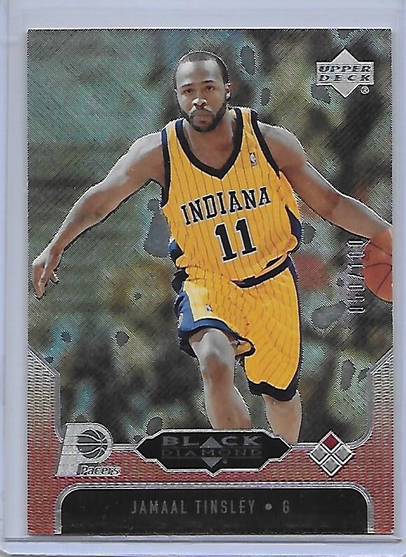 2004-05 UD Black Diamond JAMAAL TINSLEY red 050/100 #32 Indiana