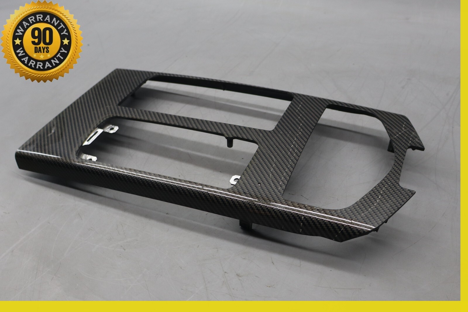 2014-2019 MASERATI GHIBLI SQ4 CENTER CONSOLE BEZEL TRIM PANEL CARBON FIBER OEM