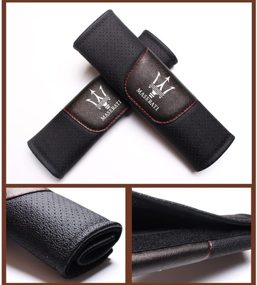 #ad #ad 2pcs for Maserati Quattroporte Ghibli Leather Shoulder Pads Car Seat Belt Cover $29.69