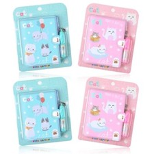 4 Pcs Small Notebook with Pen, Cute Notebooks for Girls, Mini Notebook with